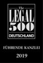 The LEGAL 500 Deutschland - Führende Kanzlei 2019